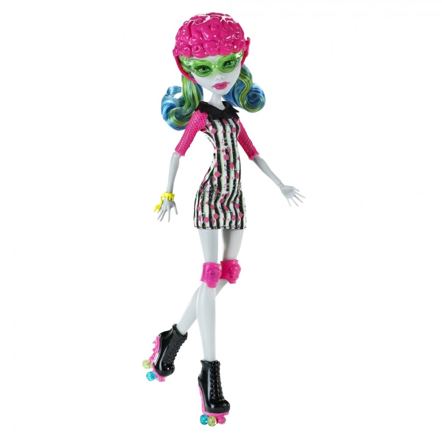 Здесь Вы можете найти куклу Гулия Йелпс / Ghoulia Yelps на роликах по  низкой цене из мультфильма Школа Монстров / Monster High от производителя  Mattel